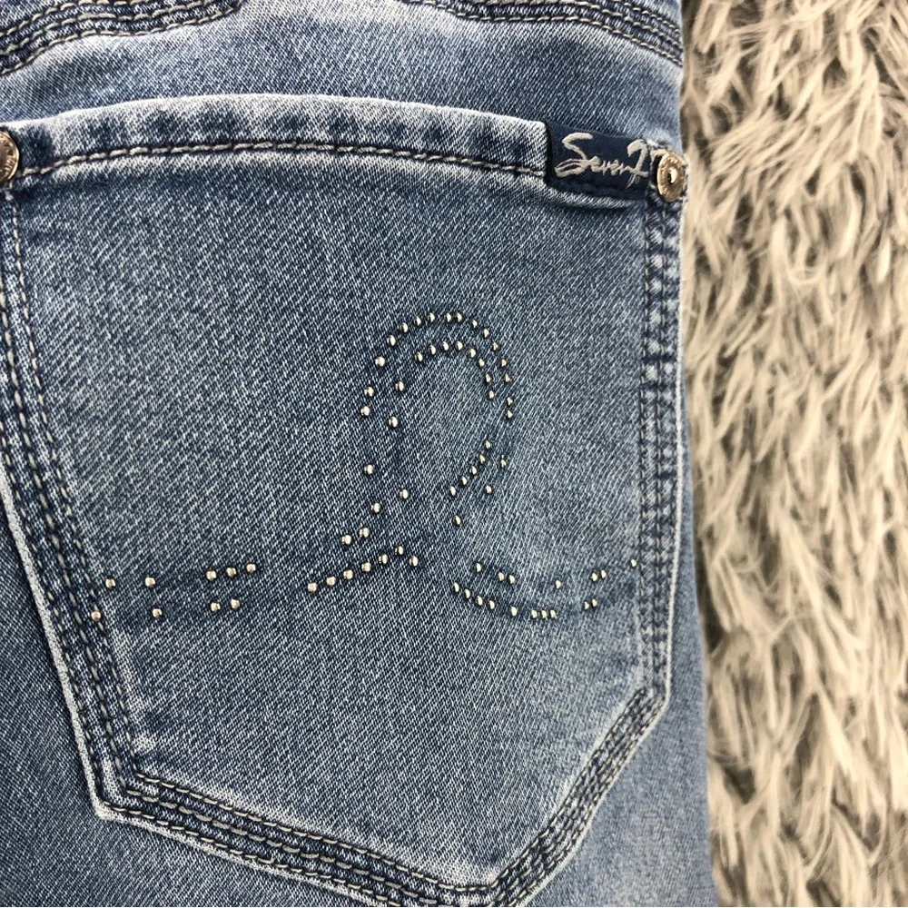Seven7 Jeans Womens 16 Embellished Skinny Jeans Denim
